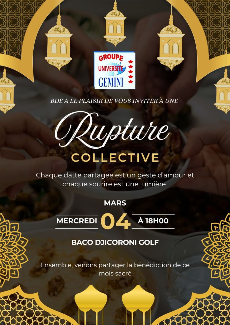 Rupture Collective du Jeûne (Iftar Solidaire) 2026
